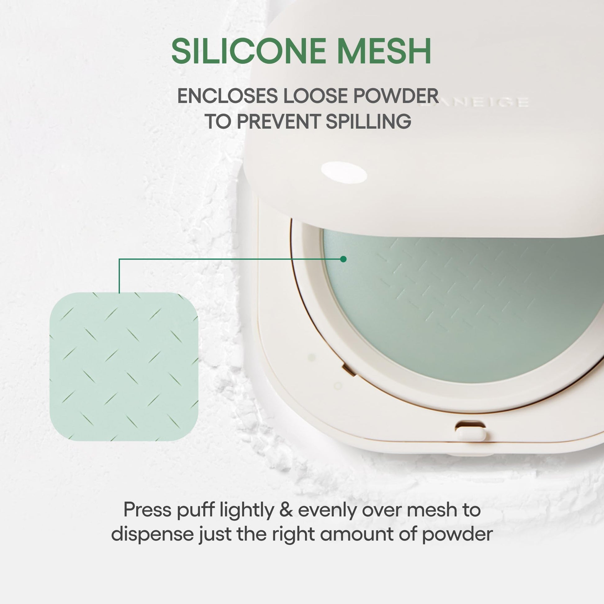 LANEIGE Neo Blurring Powder: Korean Oil-Control Compact with Pore Blurring, Smoothing Finish & Travel-Friendly, No-Spill Packaging - Available at All In One Marketplace Canada