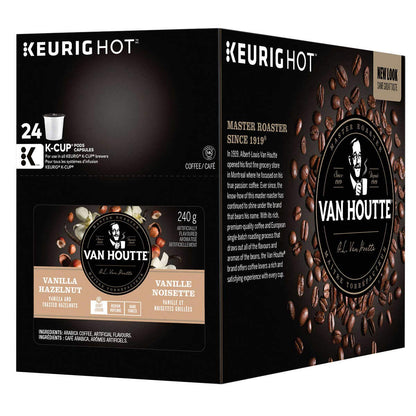 Van Houtte Vanilla Hazelnut K-Cup Coffee Pods - 96 Pack for Keurig Brewers