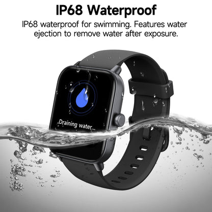 Smart Watch for Men Women (Answer/Make Call), Alexa Smartwatch Compatible with Android iOS, Fitness Tracker with Heart Rate SpO2 Sleep Monitor, 1.8'' HD DIY Dial Waterproof Watch with Bluetooth Call - Available at All In One Marketplace Canada