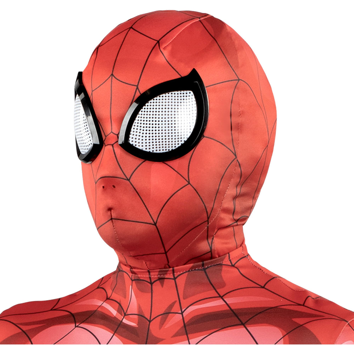 Accessoire de déguisement d'Halloween officiel MARVEL Spider-Man Zentai pour adulte - Masque de luxe en élasthanne extensible deux directions avec yeux moulés