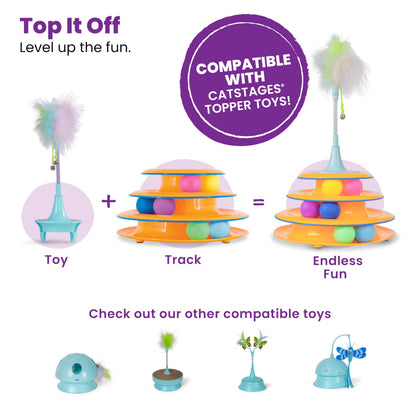 Petstages Tower of Tracks Interactive 3-Tier Cat Toy Catstages