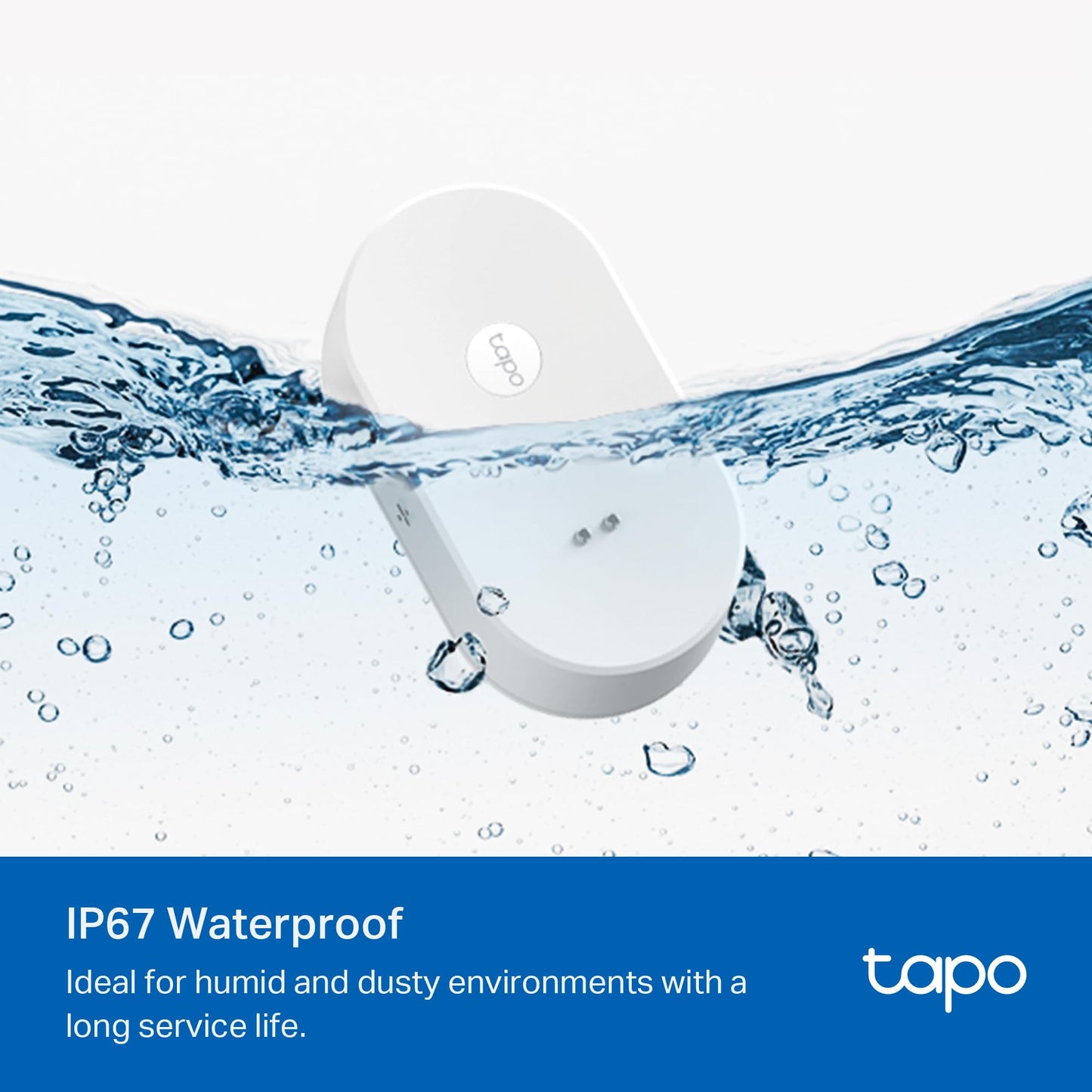 TP-Link Tapo Smart Water Leak Detector, Requires Tapo Hub, Water Leak Sensor Wi-Fi with Rapid Dripping Detection, 90dB Adjustable Alarm, App Alerts, Compatible with Alexa and Google Home, T300 Tapo