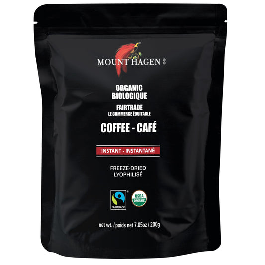 Mount Hagen Organic Freeze-Dried Instant Coffee – 7.05oz Medium Roast Arabica