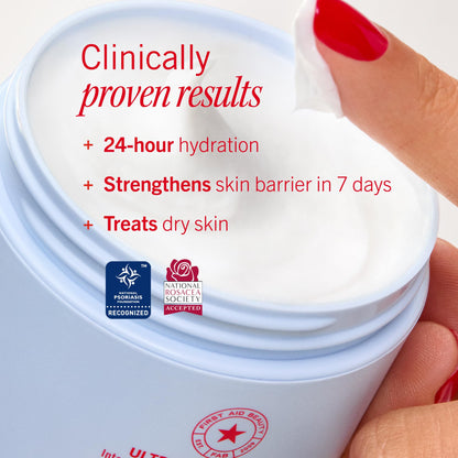 First Aid Beauty - Ultra Repair Cream - Hydrating Face & Body Moisturizer - Whipped Colloidal Oatmeal Clinically Proven to Strengthen Skin Barrier in 7 Days - Helps Relieve Eczema, 2 oz Travel Size