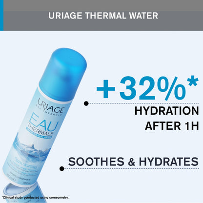 Uriage - Thermal Water Spray - Hydrating, Soothing and Protective Spray for Babies, Children and Adults - Face Mist - 100% Natural Formulation - 300ml Uriage