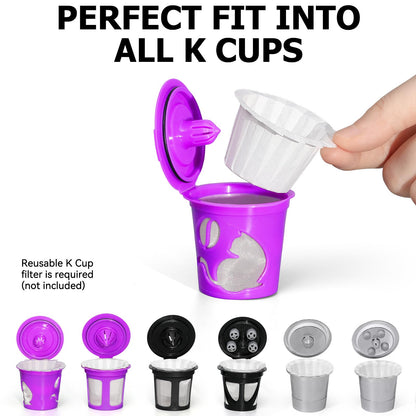 300 Count Fanativita K Cup Coffee Filters Disposable, Compatible with All Reusable K Cups (White) - Available at All In One Marketplace Canada