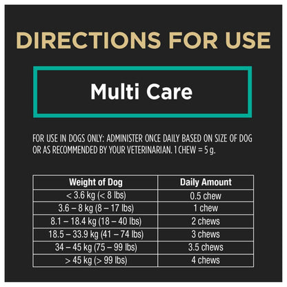 Purina Pro Plan Veterinary Supplements, Mutli Care Dog Chew Probiotic - 150 g (30 Chews) Pro Plan Veterinary Diets