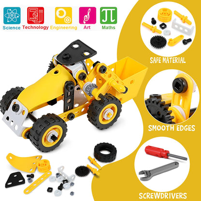 10 in 1 Stem Toys for 5 6 7 8 9+ Year Old Building Block Kit Stem Activities Projects Boy Toys Age 4-8 5-7 6-8 8-10 Creative Set Educational Engineering Excavator Construction Christmas Birthday Gift 🍁 All In One Marketplace Canada