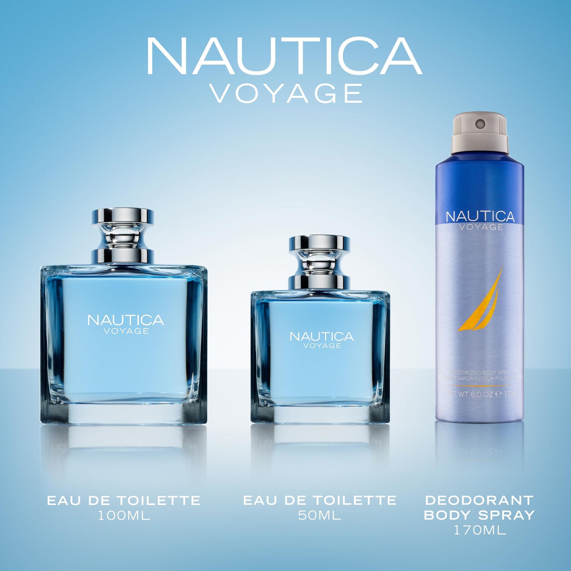 Nautica Voyage Eau de Toilette- Notes of Apple, Cedarwood, Mimosa, Men's Fragrance, Long Lasting, Everyday Fragrance,100ml