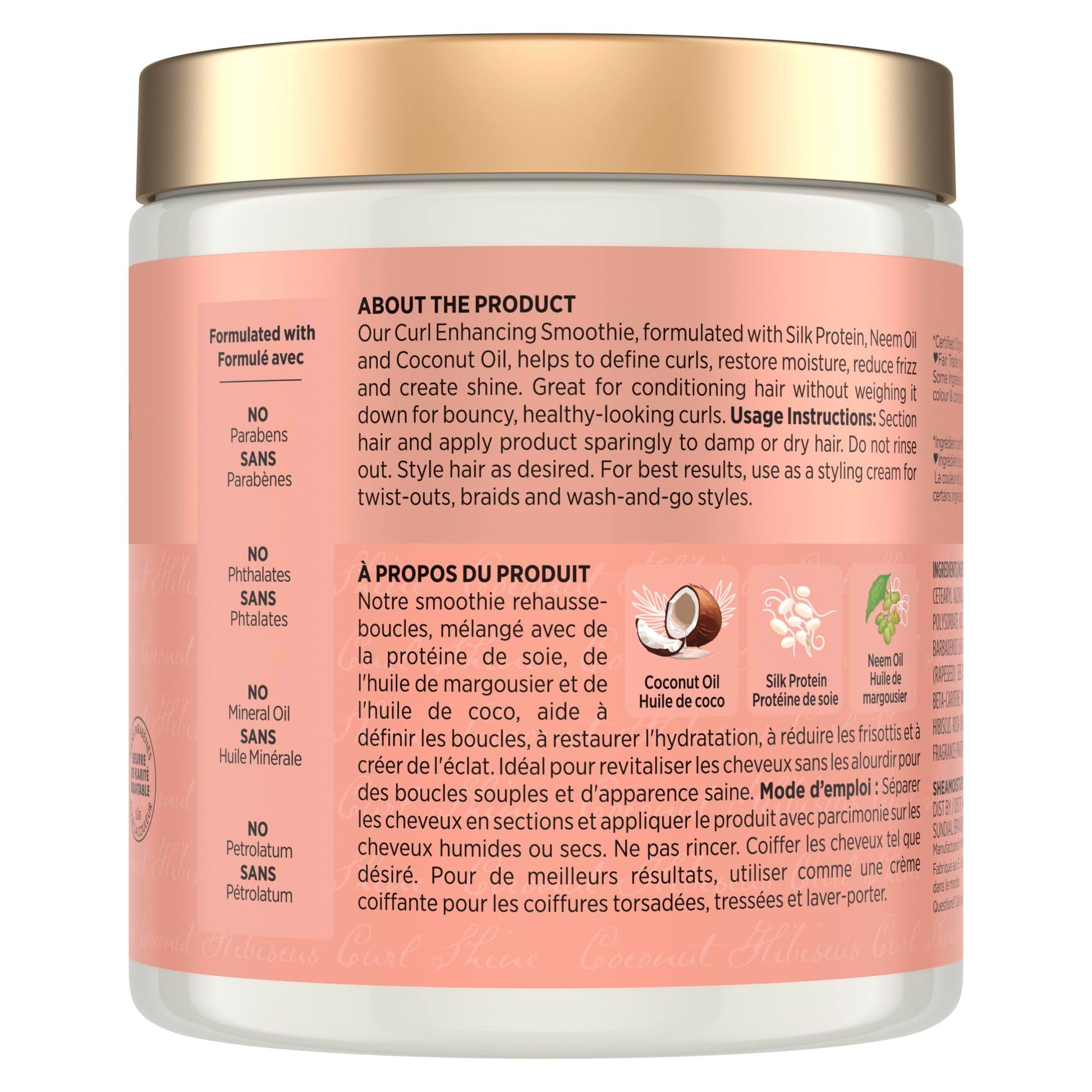 SheaMoisture Coconut & Hibiscus Curl-Enhancing Smoothie with Silk Protein & Neem Oil 567g 🍁 All In One Marketplace Canada Shea Moisture