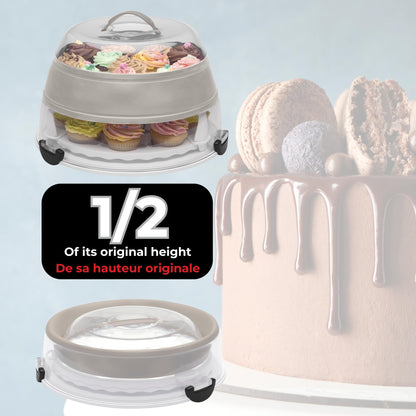 Starfrit Collapsible Cupcake & Cake Carrier, Holds 24 Cupcakes 🍁 All In One Marketplace Canada