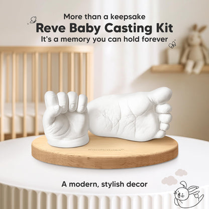 KeaBabies Baby Casting Kit Hands and Feet Mold 3D,Newborn (Oval, Ash Wood) 🍁 All In One Marketplace Canada