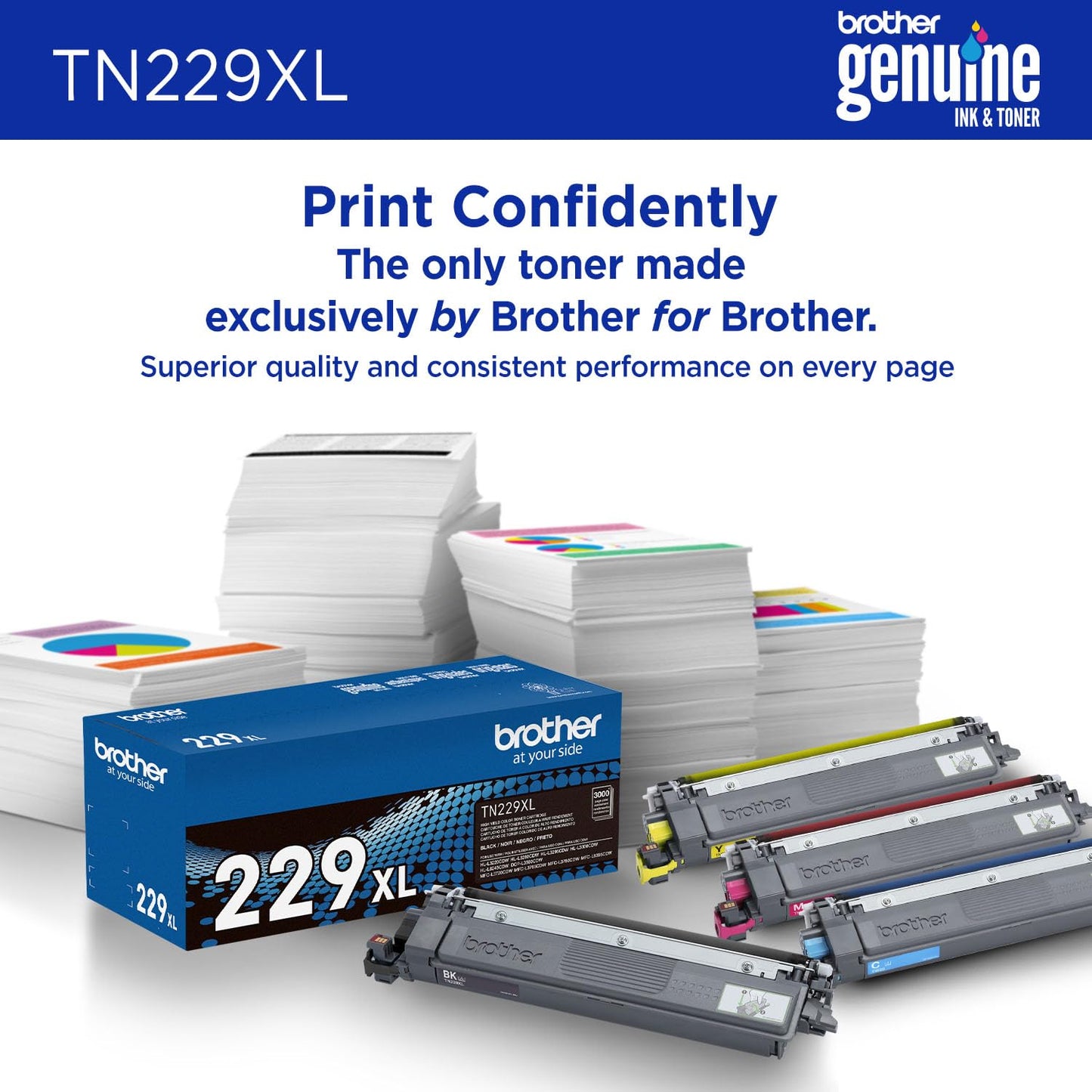 Brother Original TN229XLBK High-Yield Black Toner Cartridge, Higher Yield for Value, Toner Replacement cartridges, Toner for Brother Laser Printers HL-L3220CDW, HL-L3280CDW, MFC-L3720CDW, and More 🍁 All In One Marketplace Canada