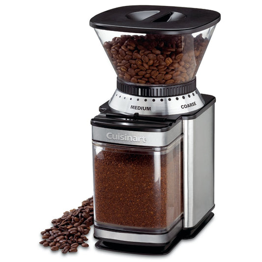 Cuisinart Electric Coffee Grinder, One-Touch Automatic Burr Coffee Grinder with 18-Position Grind Selector, Cup Size Selector for 4 – 18 Cups (DBM-8C)