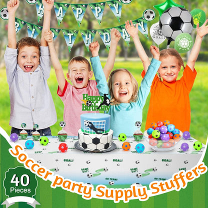 40 Pcs Mini Soccer Fidget Toy, Mini Spinner Balls Bulk Party Favor Toys for Kids 4-8, Goodie Bag Stuffers Sensory Classroom Class Treasure Carnival Bulk for Boys Girls Toddler 3 4 5 6 7 8 Years Old - Available at All In One Marketplace Canada