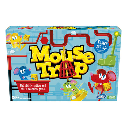 Mouse Trap Board Game for Kids Ages 6 and Up, Classic Kids Game for 2-4 Players, with Easier Set-Up Than Previous Versions Hasbro