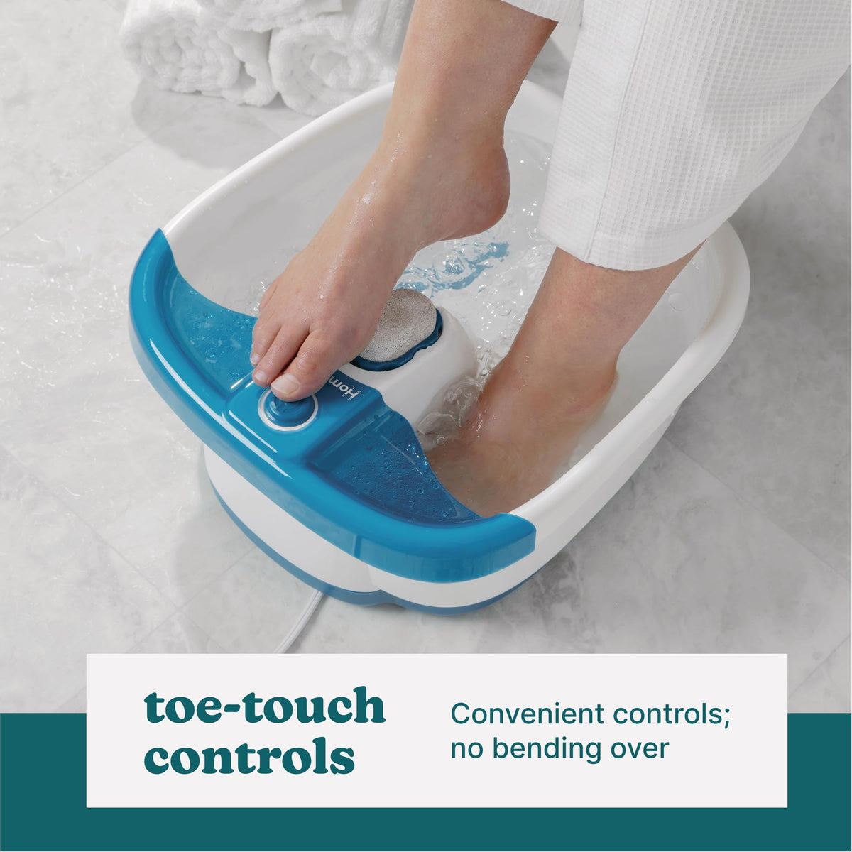 HoMedics Bubble Mate Foot Spa with Heat Maintenance