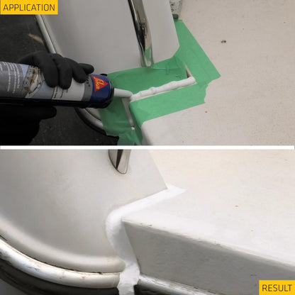 SIKA - Multi-Purpose Adhesive and sealant for Boats - Sikaflex-291 - Black - Marine use - Makes Elastic and Vibration-Resistant Seals - Low Odour - 300 mL SIKA