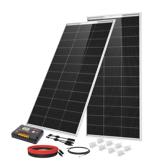 ECO-WORTHY 200 Watts 12 Volts Solar Panel Kit with N-Type Bifacial Solar Panel and 30A PWM Charge Controller for RV, Camper, Shed, Trailer, Cabins, Water Pump and Any Other Off Grid Applications - Available at All In One Marketplace Canada