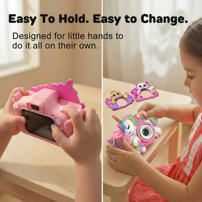 Kids Camera for Girls Toys Gifts: 3 4 5 Year Old Girl Gifts Small Children Selfie Digital Pink Camera for Kids, Christmas Birthday Gift for Girls Toy Cameras for Toddlers Age 3-5, 32G SD Card Included 🍁 All In One Marketplace Canada