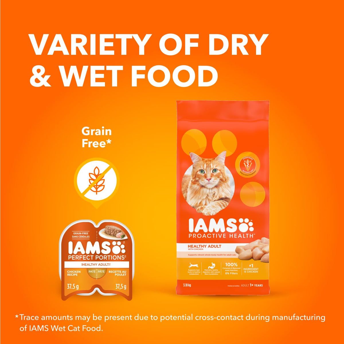 IAMS PERFECT PORTIONS Adult Wet Cat Food, Variety Pack, 75g (36 pack)
