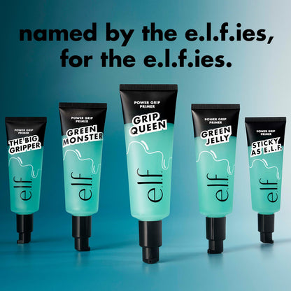 e.l.f. Power Grip Primer Jumbo, Gel-Based & Hydrating Face Primer for Smoothing Skin & Gripping Makeup, Moisturizing & Priming, Vegan & Cruelty-Free, 2.5 oz