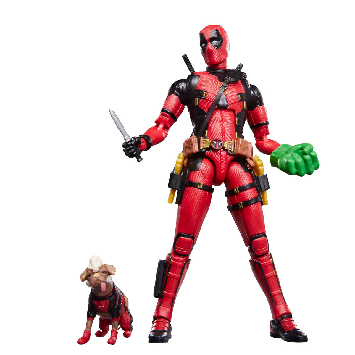 Marvel Legends Series Dogpool and Deadpool, Marvel Studios' Deadpool & Wolverine Movie Collectible 6-Inch Action Figure Gift