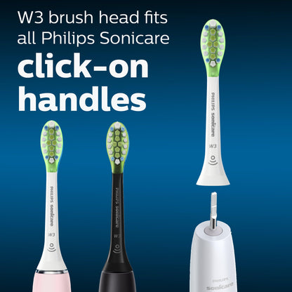Philips Sonicare W3 Whitening Brush Heads, 2-Pack, 6 Month Supply, White PHILIPS