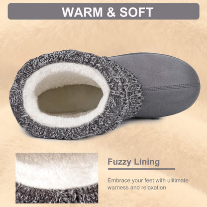 FamilyFairy Women's Bootie Slippers Warm Winter Boots Dark Grey, 7-8 🍁 All In One Marketplace Canada