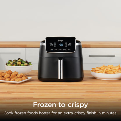 Ninja Air Fryer Pro 5-in-1, 5 QT Capacity, Air Fry, Bake, Roast, Reheat, and Dehydrate, Air Crisp Technology, Nonstick Basket & Crisper Plate, Grey, AF142C - Available at All In One Marketplace Canada