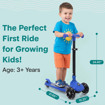 SereneLife 3 Wheel Scooter for Kids or Toddler Ages 2+ (Blue) 🍁 All In One Marketplace Canada