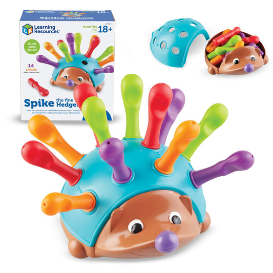 Learning Resources Spike The Fine Motor Hedgehog - Toddler Montessori Toys, Stacking Shape, Gifts for Boys and Girls, Sorting and Matching Skill Activities, Educational Games, Kindergarten - Available at All In One Marketplace Canada