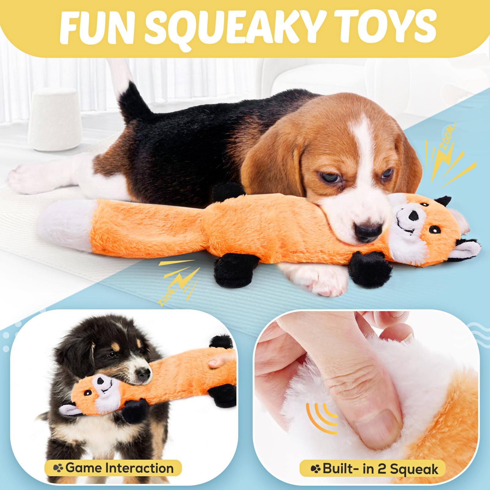 Puppy Toys 21 Pack, Small Dog Chew Toys with Rope Toys for Teething Pet Cute Squeak Toy with Treating Ball for Puppy, Small Dogs - Available at All In One Marketplace Canada