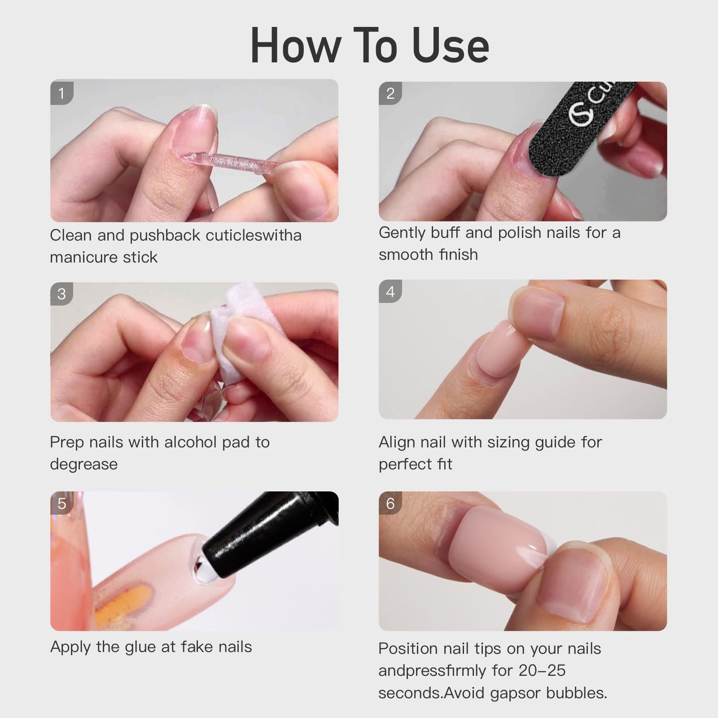 Curvlife 30pcs Short Press On Nails, Shining Stick on Fake Nails Design Glossy Acrylic Nails Tips Glue on Square Press on Nails For Women False Nail Kit With Nail Glue (French Gradient Pink) - Available at All In One Marketplace Canada