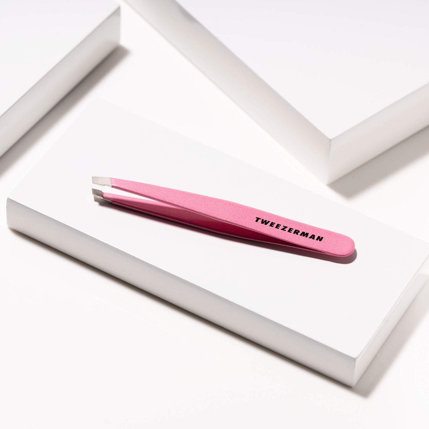 Tweezerman Exclusive Dusty Rose Slant Tweezer - Hair Removal Tweezers, Stainless Steel 🍁 All In One Marketplace Canada