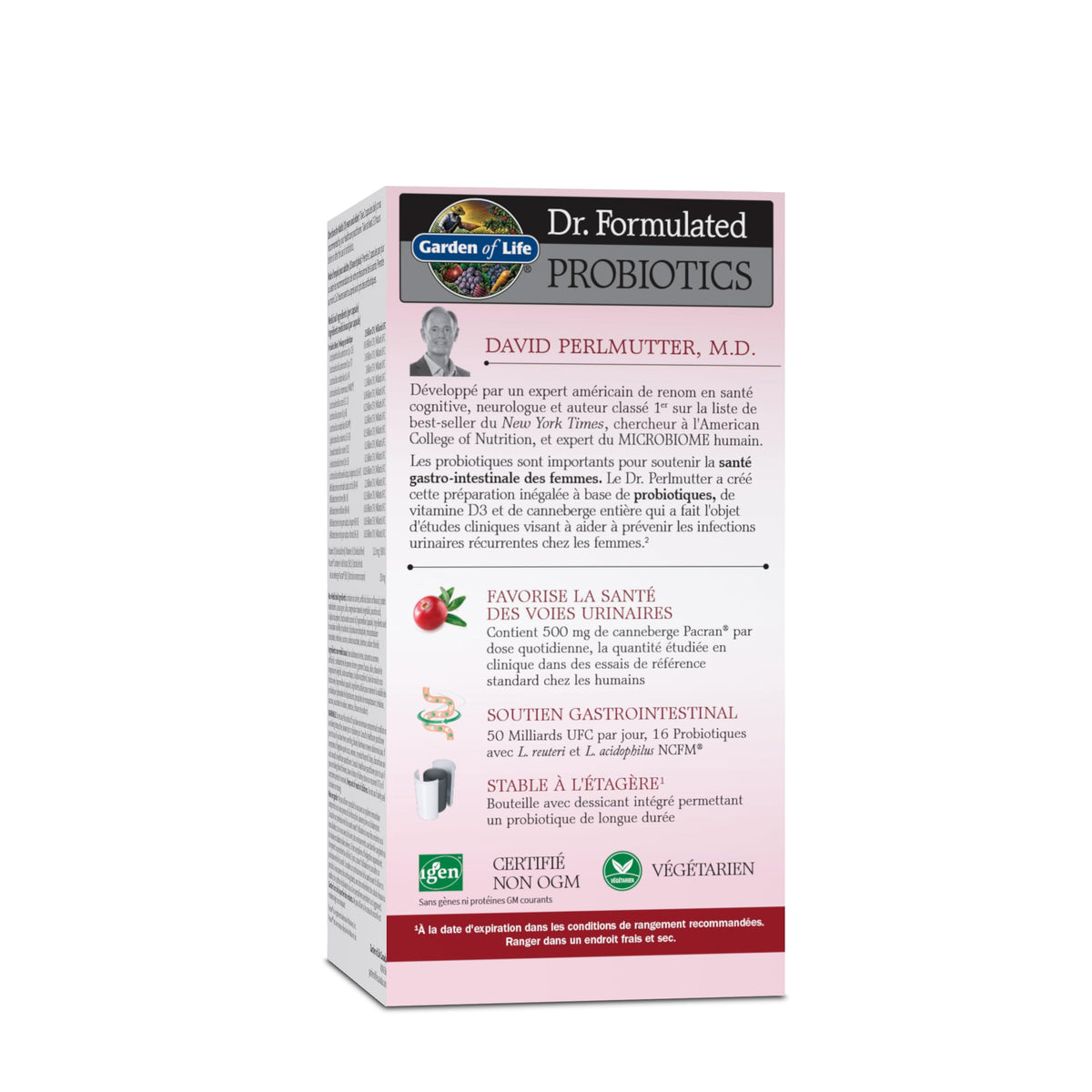 Garden of Life Dr. Formulated Probiotics Urinary Tract + Vcaps - Shelf Stable, 60 Count
