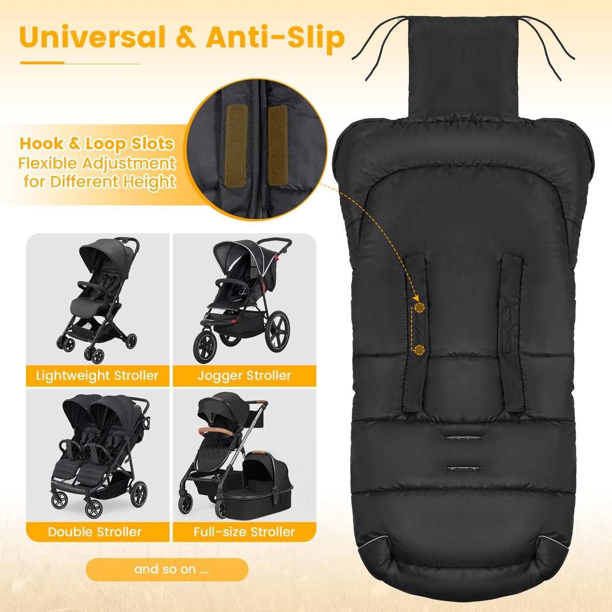 Orzbow Stroller Footmuff Universal, Weather-Proof Baby Bunting Bag 🍁 All In One Marketplace Canada