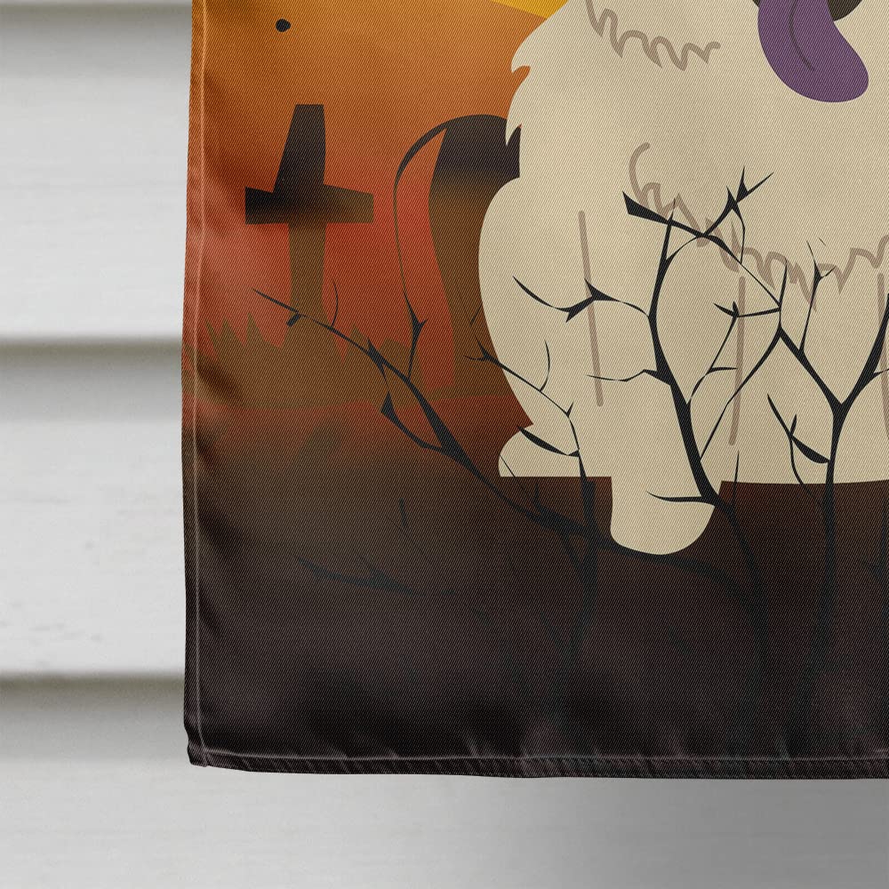 Caroline's Treasures BB4406CHF Halloween Chow Chow White Canvas House Size Flag, Large, Multicolor