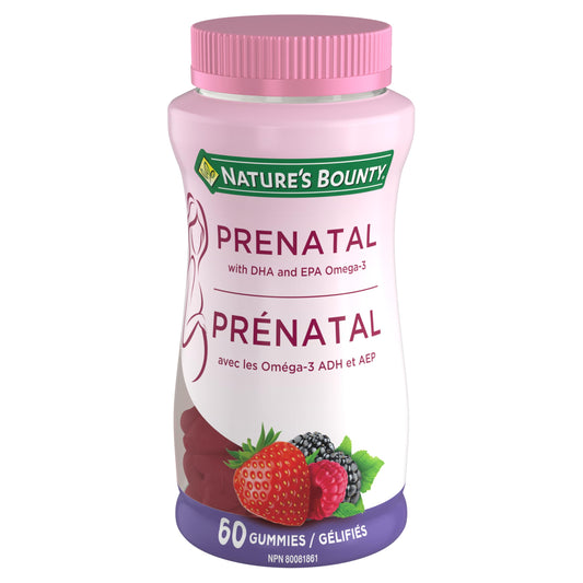 NATURE'S BOUNTY Prenatal With DHA & EPA Omega-3, Helps Reduce Risk Of Neural Tube Defects, 270 g - Available at All In One Marketplace Canada