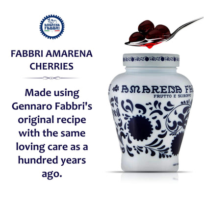 Fabbri Amarena Wild Cherries in Syrup – 21 oz, Gluten Free & Vegan