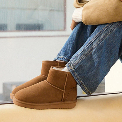 DREAM PAIRS Women's Ankle Winter Snow Boots Genuine Suede,Chestnut,10 🍁 All In One Marketplace Canada