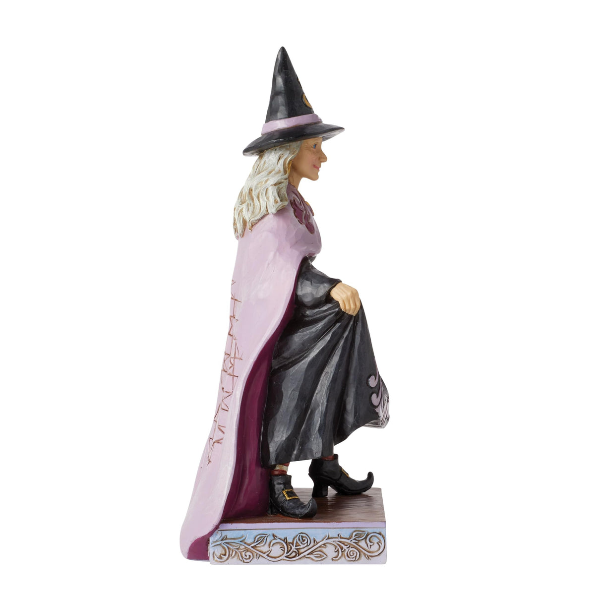 Enesco Jim Shore Heartwood Creek Halloween Witch with Pumpkin Skirt Scene Figurine, 8.27 Inch, Multicolor