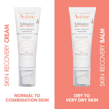 Eau Thermale Avene Tolerance Control Soothing Skin Recovery Cream, For all Hypersensitive, Reactive, Intolerant and Allergic skin, Normal to Combination skin, Tube with Sterile Cosmetic pump, Day Cream, 40 ml - Available at All In One Marketplace Canada