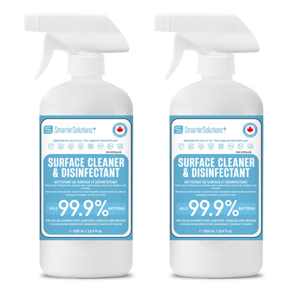 Hypochlorous Acid Spray Cleaning Solution, Made in Canada, Hospital Grade Disinfectant Spray, All-Purpose Sanitizer & Deodorizer, Eliminate Viruses Including Norovirus (2 Pack - 2 x 500ml) - Available at All In One Marketplace Canada