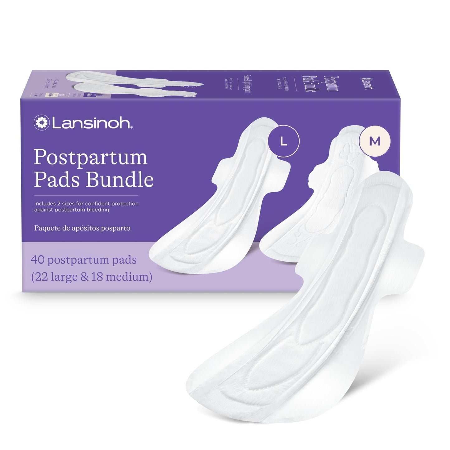 Lansinoh Postpartum Maxi Pads Bundle, 40 Count Lansinoh