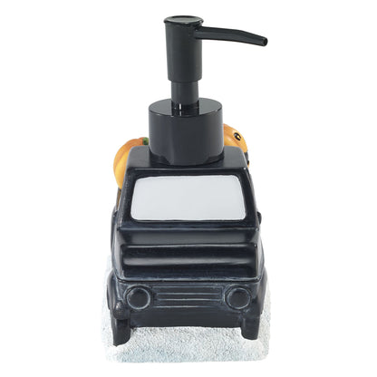 Distributeur de savon d'Halloween Avanti Linens, camion noir avec pompe