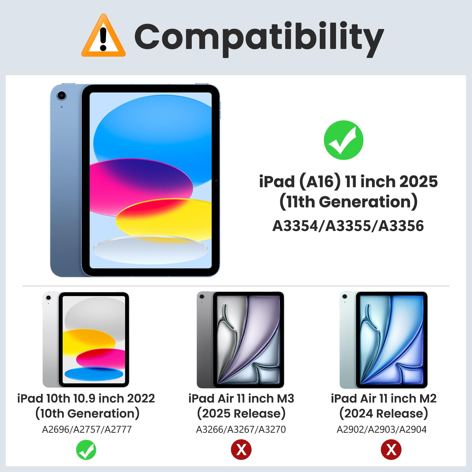 MoKo Case for New iPad (A16) 11th Generation 2025/ 10th Generation 2022, iPad 11 inch/ 10.9 inch Case with Soft TPU Translucent Frosted Back Cover, Auto Wake/Sleep, Support Touch ID,Navy Blue - Available at All In One Marketplace Canada