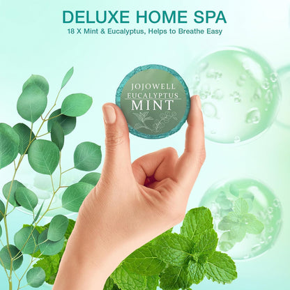 Eucalyptus Mint Shower Steamers Aromatherapy 18 Pack, Christmas Gift Stocking Stuffers for Women Men Mom Dad Wife, Shower Bombs for Congestion & Sinus Relief, Relaxation, Home Spa, Self Care 🍁 All In One Marketplace Canada