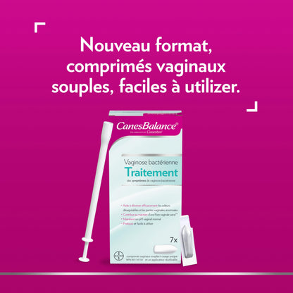 CanesBalance Bacterial Vaginosis Treatment For BV Symptoms - BV Treatment For Women, Relieves Vaginal Odor, Maintains Normal Vaginal pH, Supports Vaginal Health, 7 Soft Vaginal Tablets With Applicator - Available at All In One Marketplace Canada