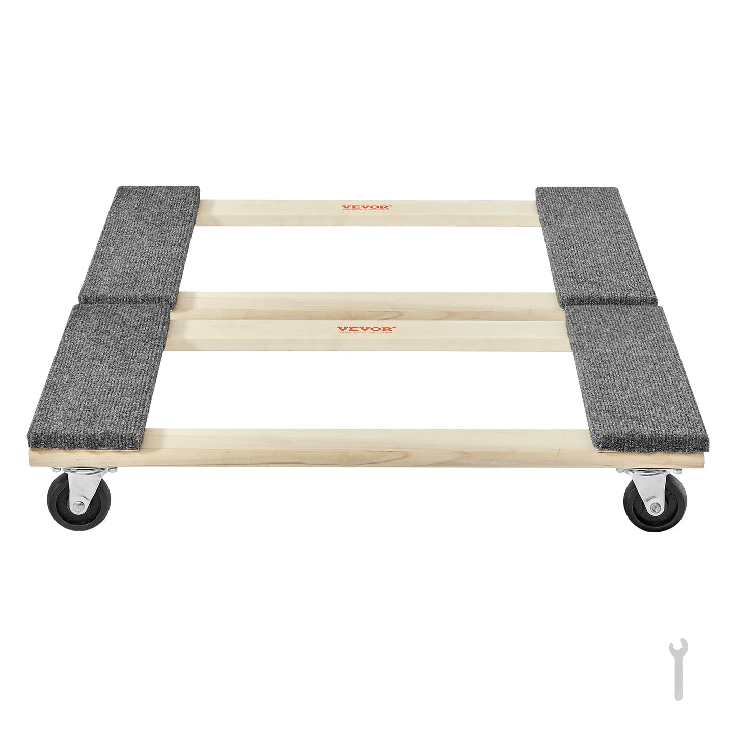 VEVOR Furniture Dolly, 1000 lbs Each Load Capacity, 2 Packs, 18" x 30", 8 x 3" PP Swivel Casters, Heavy Duty Hardwood Furniture Moving Dolly, Mover's Dolly, Moving Cart with Wheels for Heavy Furniture 🍁 All In One Marketplace Canada
